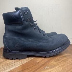 Timberland 6 Inch Premium Mens Black Size 7 Waterproof Boots